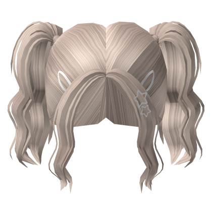 Platinum Cheap Curly Ponytails with Clips Roblox item