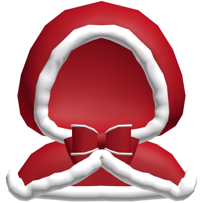 Christmas | cozy red winter hood