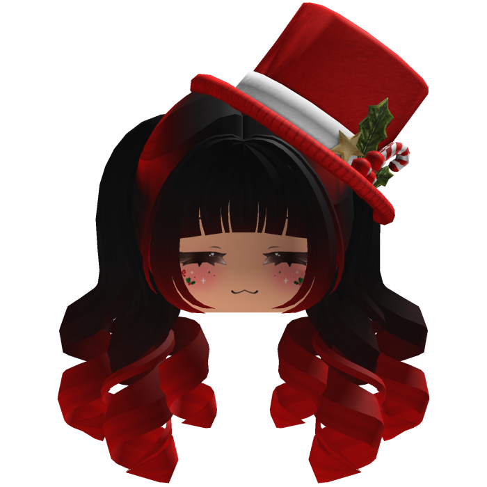 fluffy Christmas hair beret (Red)