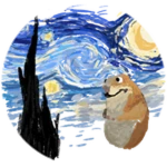 Chomik at the Starry Night