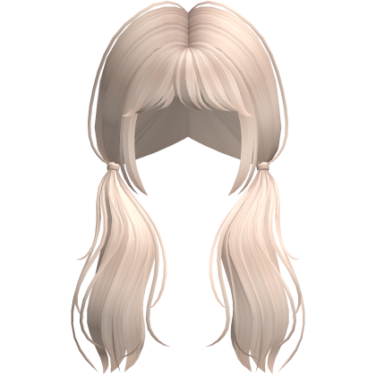Y2K Messy Grunge Pigtails in Platinum Roblox item