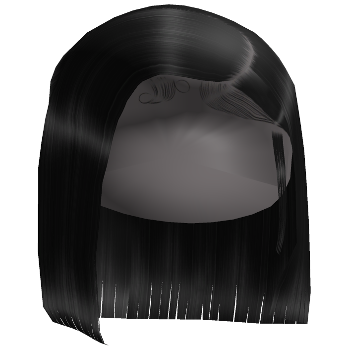 𝓭 Straight Side Part Bob (Black)
