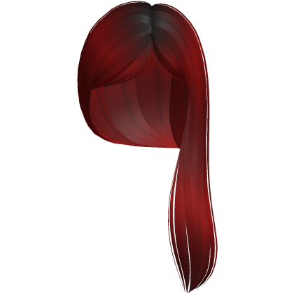 Gentle Soft Side Preppy Shoulder Hair (Red) Roblox item