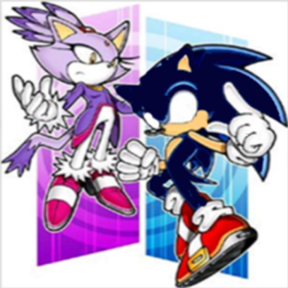dark sonic & blaze the cat... Roblox decal