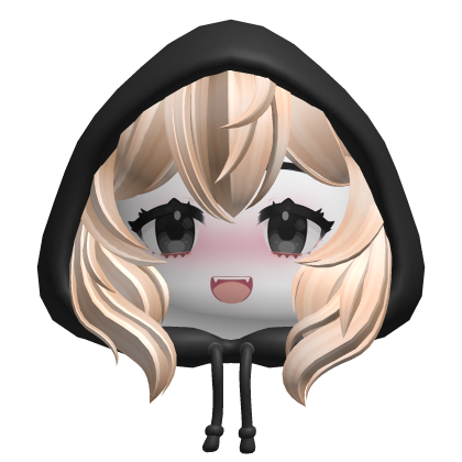 Hoodie Girl Hood - White Roblox item
