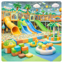 Rainbow Fun Indoor Playground Kids Waterpark