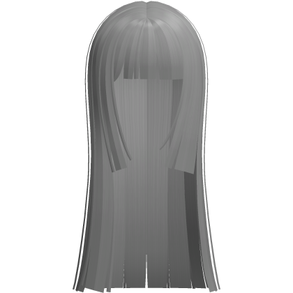 extra long hime moe japanese anime girl (grey)
