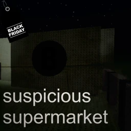 suspicious supermarket (BLACK FRIDAY) icon