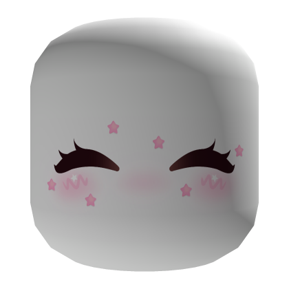Adorable Cutie Blush Face Stars
