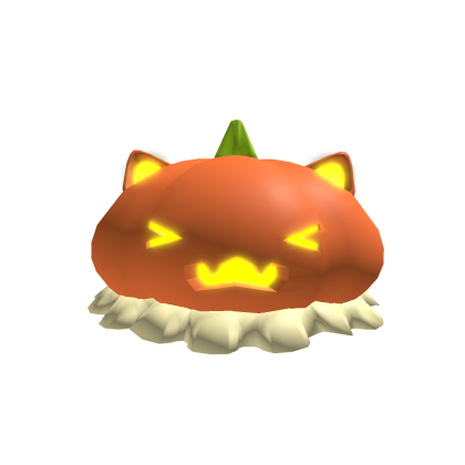 [EMISSIVE] halloween pumpkin cat hat