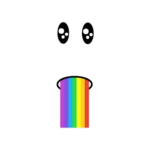 rainbow barf fans