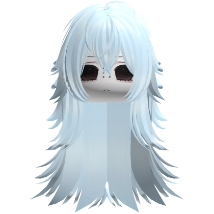Vkei Moe Light Cyan Messy Long Hair