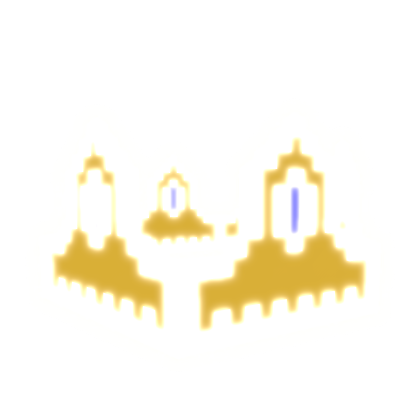 [Emissive] Gold 8-Bit Crown