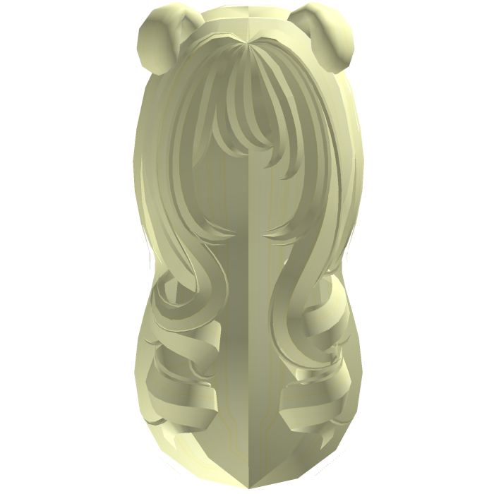 cutecore yellow wavy long hair with pup ears