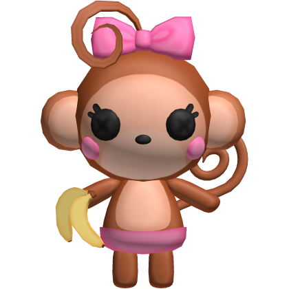 🍌🐵🍃 cute lala monkey plushie Roblox item