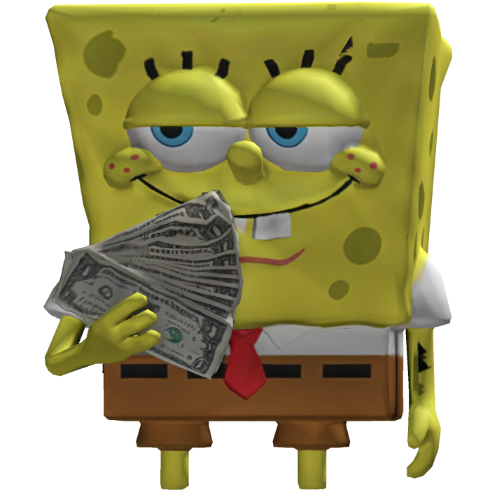 Rich Sponge Bob Freakbob Shoulder Pal Money