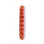 the sauseges and ketchup