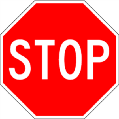Stop sign Roblox decal