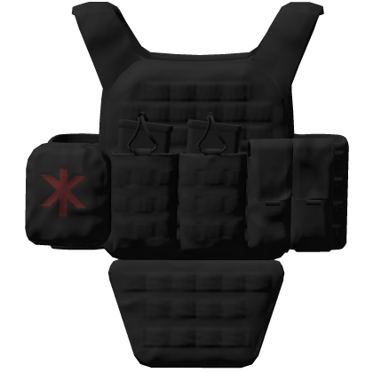 Black Heavy Ballistic vest (With pouches)