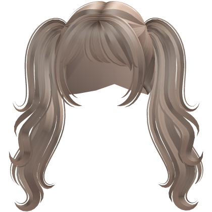 Gyaru Messy Wispy Front & Back Twintails(Platinum) Roblox item