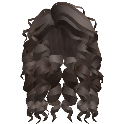 Flowy Curly Hair (Dark Brown) Roblox item
