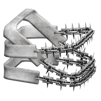 White Silver Chained Bandage Wraps [RIGHT]