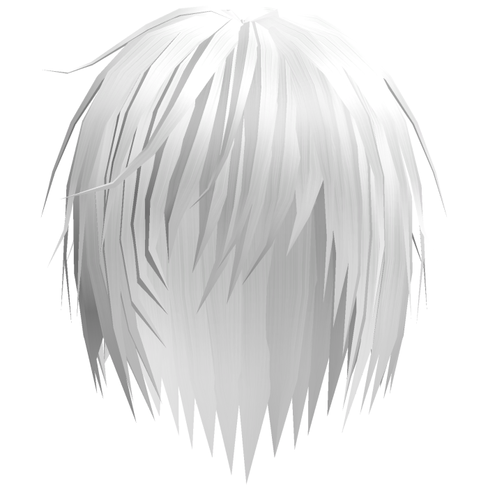 White Vkei Messy Emo Punk Hair
