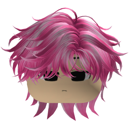 Garoto Y2k Fofo Hair Bagunçado Rosa Roblox item