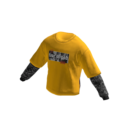 Gangs Apparel - Y2K Yellow Double Sleeve thumbnail