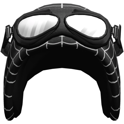 Black Spider Web Hood w/ Big Goggles
