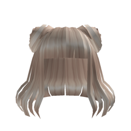 Aesthetic Short Spacebun Hair Blonde Roblox decal