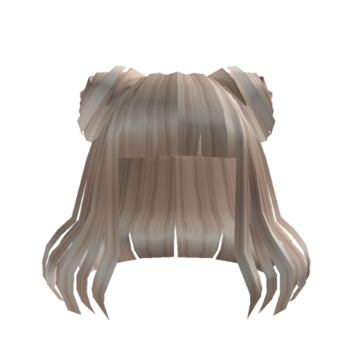 Aesthetic Short Spacebun Hair Blonde Roblox decal