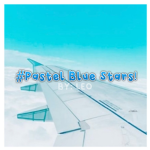 #Pastel Blue Stars!