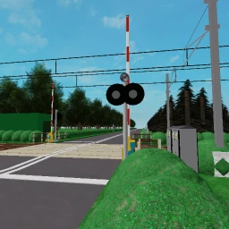 Estonian railroad crossing  icon