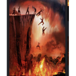 Devil hell in The dark