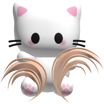 kitty on head (blonde) Roblox item