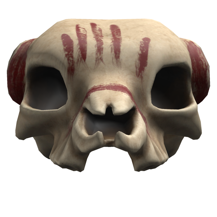 Painted Wendigo skull