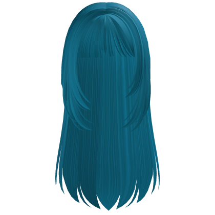 [FREE] Long Anime Straight Hair (Teal) thumbnail
