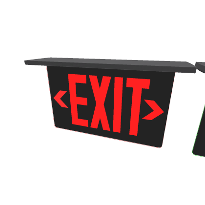 RTC Exitronic EDGE Flush Mount Exit Sign