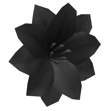Summer Tropical Black Flower Hair clip Roblox item