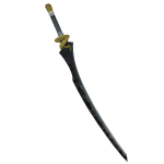 Black Sparkle Time Sword