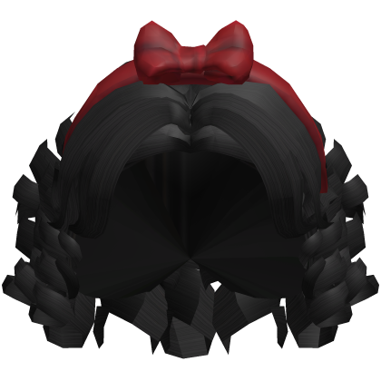 🍎 Snow White's Black Curly Princess Bob