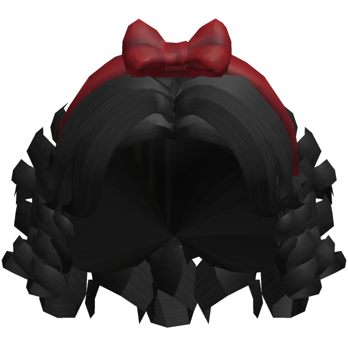 🍎 Snow White's Black Curly Princess Bob