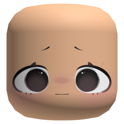 Puzzled Shocked Chibi Face Roblox item