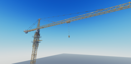 Realistic Tower crane preview 2