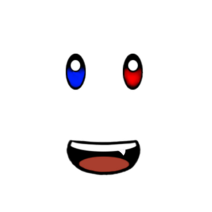 Blue red eyes with vampire mouth! Roblox decal