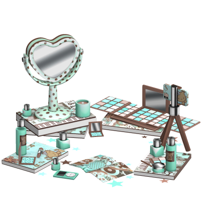 Chocolate Mint Gyaru Makeup Equipment 2000s 