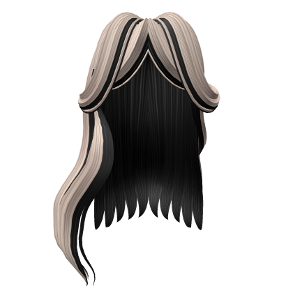 Luscious Split Long Hair w Curtain Bangs Roblox item