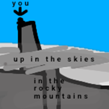 in the skies up the rocks (badge hunt game)