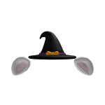  𖹭 : kawaii halloween chiikawa witch hat